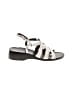 Etienne Aigner 100% Leather Silver Sandals Size 9 1/2 - photo 1