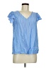 Old Navy 100% Rayon Blue Short Sleeve Blouse Size M - photo 1
