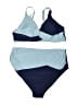 Summer Mae Color Block Blue Two Piece Swimsuit Size 12 - photo 1