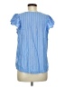 Old Navy 100% Rayon Blue Short Sleeve Blouse Size M - photo 2