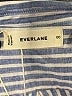 Everlane 100% Flax Stripes Blue Long Sleeve Button-Down Shirt Size 00 - photo 7