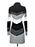 BCX 100% Acrylic Chevron-herringbone Gray Casual Dress Size S - photo 2