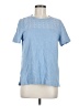 Barbour 100% Cotton Blue Short Sleeve Top Size 8 - photo 1