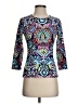 J. McLaughlin Blue 3/4 Sleeve Top Size XS - photo 1