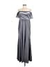 MARCHESA notte Silver Cocktail Dress Size 12 - photo 1