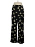 Xhilaration 100% Polyester Floral Black Casual Pants Size XL - photo 2