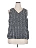 Nine West 100% Polyester Silver Sleeveless Blouse Size XXL - photo 1