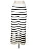Boohoo Stripes Ivory Casual Skirt Size 20 - photo 1