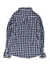 Janie and Jack 100% Cotton Checkered-gingham Blue Long Sleeve Button-Down Shirt Size 10 - photo 2