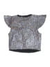 Emerald Sundae Metallic Silver Sleeveless Blouse Size 14 - photo 2