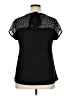Monteau Black Short Sleeve Top Size XL - photo 2
