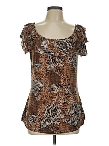 Essentials Short Sleeve Blouse (view 1)