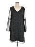 CAbi 100% Polyester Print Blue Casual Dress Size M - photo 1