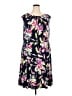 Wisp Floral Black Casual Dress Size 22 - photo 1