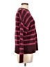 Evereve Stripes Burgundy Pullover Sweater Size L - photo 4