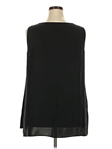 Lafayette 148 New York Sleeveless Silk Top (view 2)