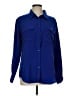 Central Park West 100% Polyester Blue Long Sleeve Blouse Size L - photo 1
