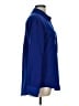 Central Park West 100% Polyester Blue Long Sleeve Blouse Size L - photo 4