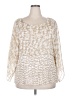 Ruby Rd. 100% Polyester Ivory 3/4 Sleeve Blouse Size 2X - photo 1