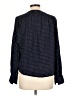 Zara Basic Collection 100% Viscose Polka Dots Blue 3/4 Sleeve Blouse Size L - photo 2
