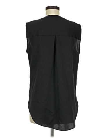White House Black Market Sleeveless Button-Down Shirt (view 2)