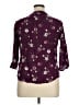 Fun2Fun 100% Rayon Floral Purple 3/4 Sleeve Blouse Size XL - photo 2