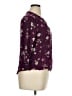 Fun2Fun 100% Rayon Floral Purple 3/4 Sleeve Blouse Size XL - photo 4