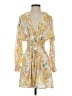 Zara Floral Yellow Cocktail Dress Size S - photo 1