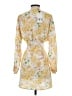 Zara Floral Yellow Cocktail Dress Size S - photo 2