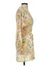 Zara Floral Yellow Cocktail Dress Size S - photo 4