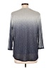 Easywear by Chico's Silver 3/4 Sleeve Blouse Size Lg (2) - photo 2