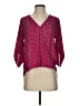 West Kei 100% Polyester Burgundy 3/4 Sleeve Blouse Size XS - photo 1