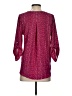 West Kei 100% Polyester Burgundy 3/4 Sleeve Blouse Size XS - photo 2