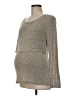 Bearsland Gray Long Sleeve Top Size Med Maternity - photo 1