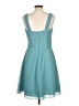 Bill Levkoff 100% Polyester Solid Teal Cocktail Dress Size 12 - photo 2