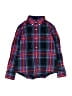 Crewcuts 100% Cotton Plaid Blue Long Sleeve Button-Down Shirt Size 10 - photo 1