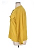 Ann Taylor LOFT 100% Polyester Yellow Long Sleeve Blouse Size XL - photo 5