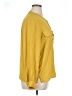 Ann Taylor LOFT 100% Polyester Yellow Long Sleeve Blouse Size XL - photo 4