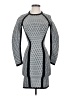 BCBGMAXAZRIA Houndstooth Silver Cocktail Dress Size XS - photo 1