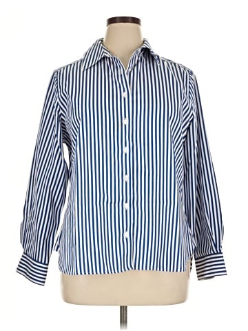 Foxcroft Long Sleeve Button-Down Shirt (view 1)