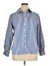 Foxcroft Stripes Blue Long Sleeve Button-Down Shirt Size 14W - photo 1