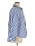 Foxcroft Stripes Blue Long Sleeve Button-Down Shirt Size 14W - photo 4