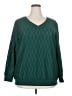 BLOOMCHIC Chevron-herringbone Green Pullover Sweater Size 18 - photo 1