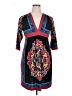 Bailey Blue Paisley Black Casual Dress Size XL - photo 1