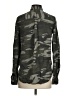 Express 100% Lyocell Camo Green Long Sleeve Button-Down Shirt Size XS - photo 2