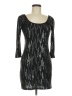 Monteau Metallic Black Cocktail Dress Size M - photo 1