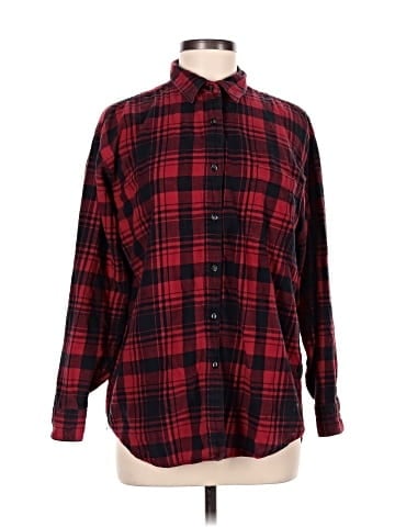 Basic Editions Long Sleeve Button-Down Shirt (view 1)