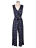 Bobeau Paisley Blue Jumpsuit Size M - photo 1