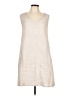 Assorted Brands 100% Linen Solid Ivory Casual Dress Size L - photo 1