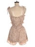 Le Lis 100% Polyester Animal Print Tan Romper Size S - photo 2